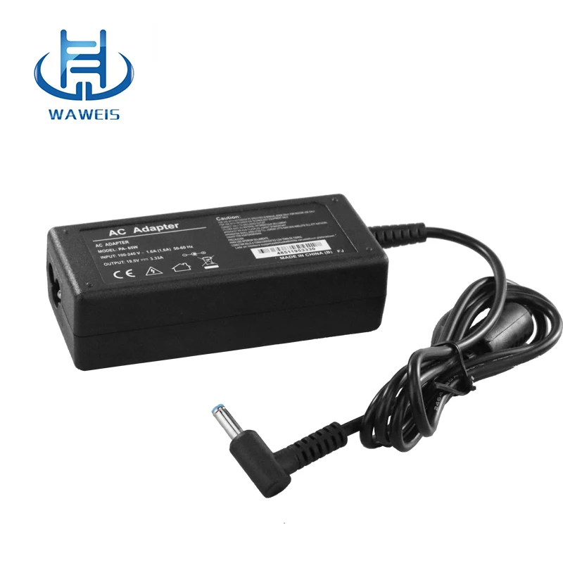 Wholesale AC Adapters Power Supply 65W 19.5V3.33A For HP Laptop Charger with  4.5*3.0mm DC Power Jack Connector