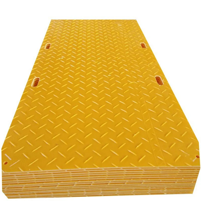 ZSPE Custom UHMW PE Thick Heavy Duty Equipment Mat Portable HDPE Plastic Digger Swamp Mats For Excavators
