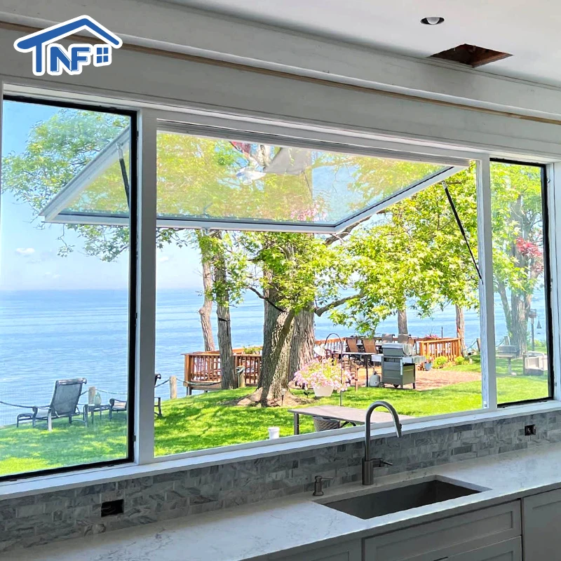 NF алюминиевые окна тента откидные тент двойное остекление