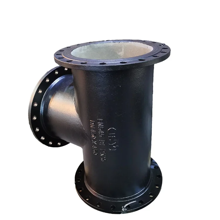 Ductile Iron GGG50 Flanged Joint Fitting DI All Flange Equal Tee Manufacturer