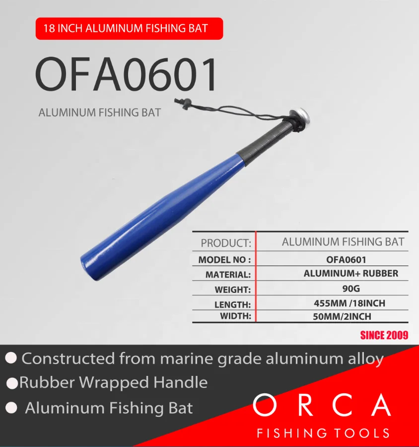 18 inch Aluminum Fishing Bat Heavy Duty Fish Bat