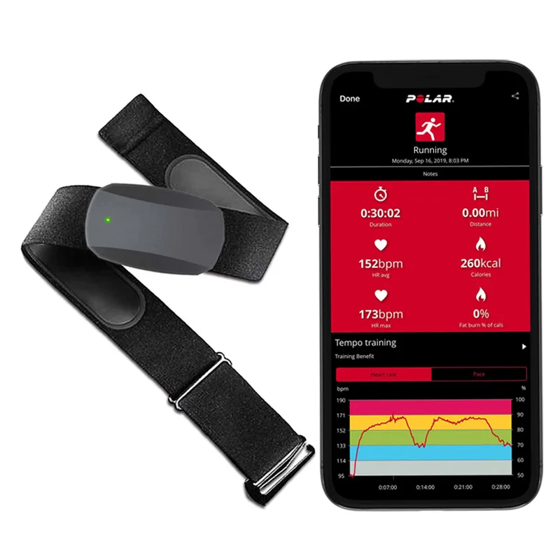 Fitness Running Cycling Waterproof Sweat-Proof Heart Rate Monitor Heart Rate Chest Armband Strap Heart Rate Belt