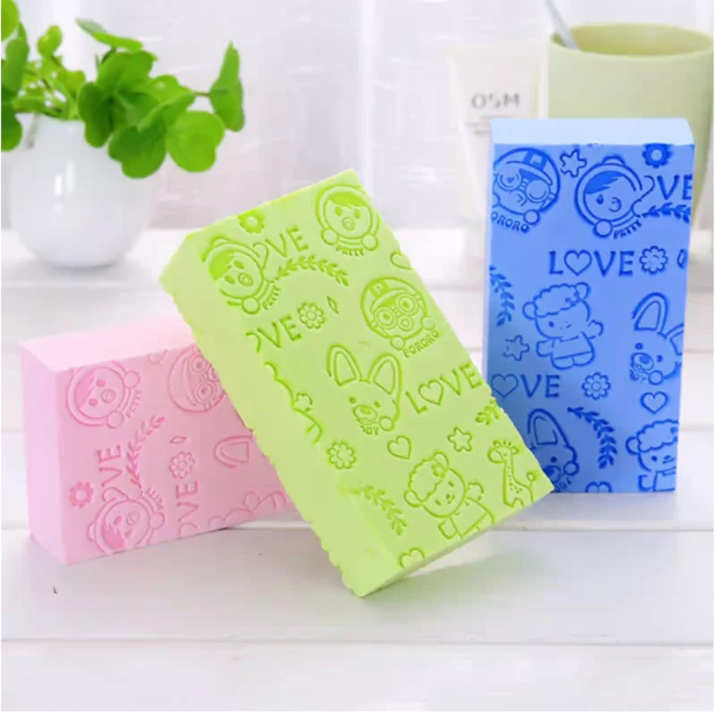 
Bath Sponge Lace Printed Scrub Shower Baby Bath Scrubber Exfoliating Beauty Skin Care Sponge Face Cleaning Spa Bath Ball 1pc 