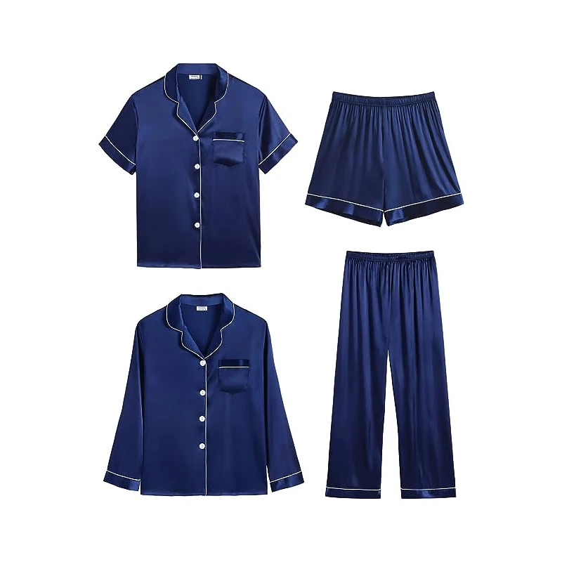 Custom Oragnic Bamboo Modal Pajamas For Women Set Soft Bamboo Sleepwear Button Down PJS pyjamas