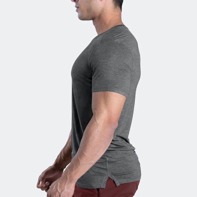 OEM Quality Gym Wear Cotton Shirts For Men Sport Tshirt Fitness Clothes Manufacturer Small Orders/