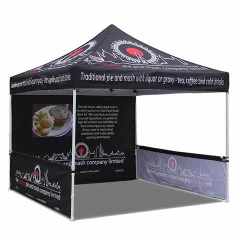 hexagon frame pop up gazebo tent advertising commercial tent 3x3 3x4.5 3x6 outdoor with fire-resist 600D fabric