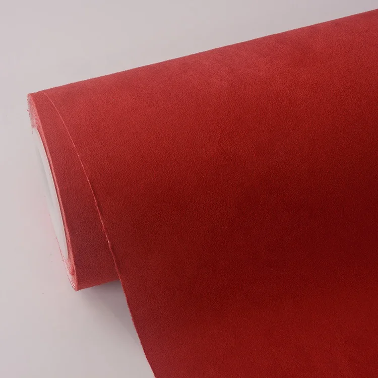 Eaglevinyl Gold PVC Film Red Orange Black Brown Suede Velvet Car Vinyl Wrap