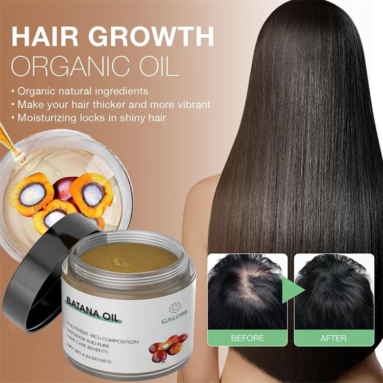 Private Label Organic Honduran Batana Oil Hair Growth Deep Hair Care Pure Batana Hair Oil Smoothing Thickening Treatment Butter