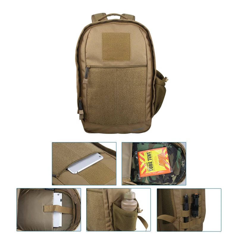 tactical High quality School backpack 500D nylon with Coyote Tactical Backpack