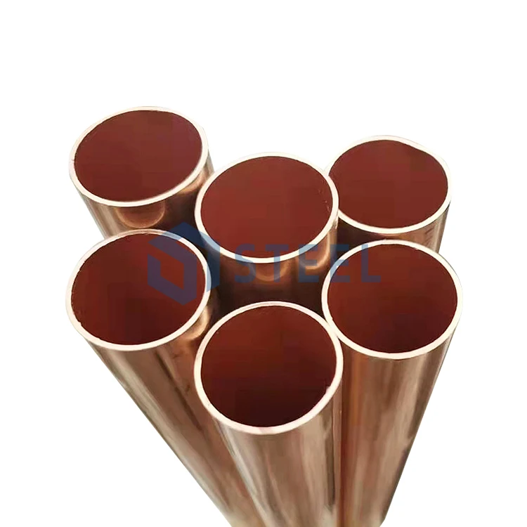 C12200 1inch Hollow Purple Copper Tube Price 3mm 4mm 5mm 6mm 8mm 10mm 15mm 22mm 28mm 35mm C12200 Straight Red Copper Round Pipe