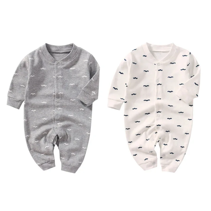 
Custom Newborn Organic Cotton Sleeve Style Baby Boy Girl Clothes Blank Baby Romper 