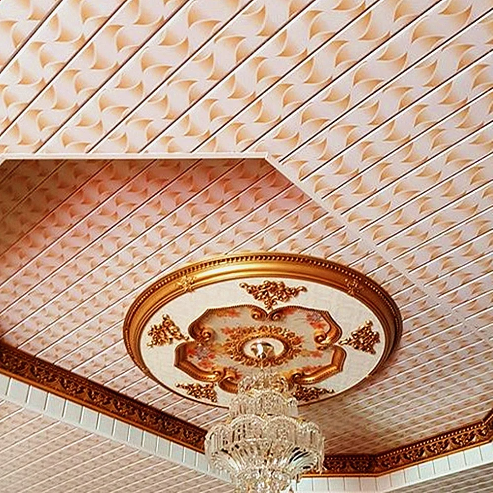 Original factory fireproof indoor waterproof pvc interior ceiling panels hs code with low price