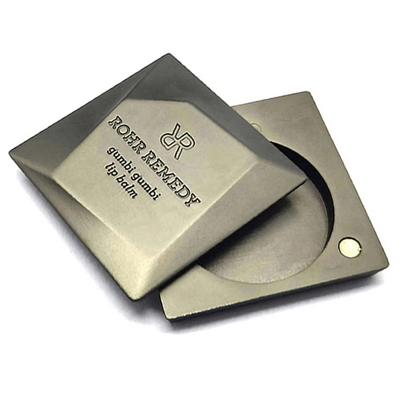 magnetic refill metal perfume compact