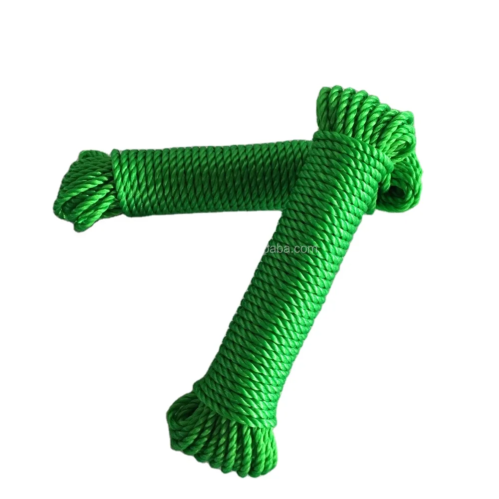 6mm*15m Polypropylene 3-Strand Twist Rope,PP Monofilament Rope