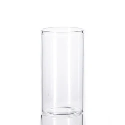 wholesale 100 ml cylinder round borosilicate kitchen storage glass jar spice tea nut container glass jars with wooden lid