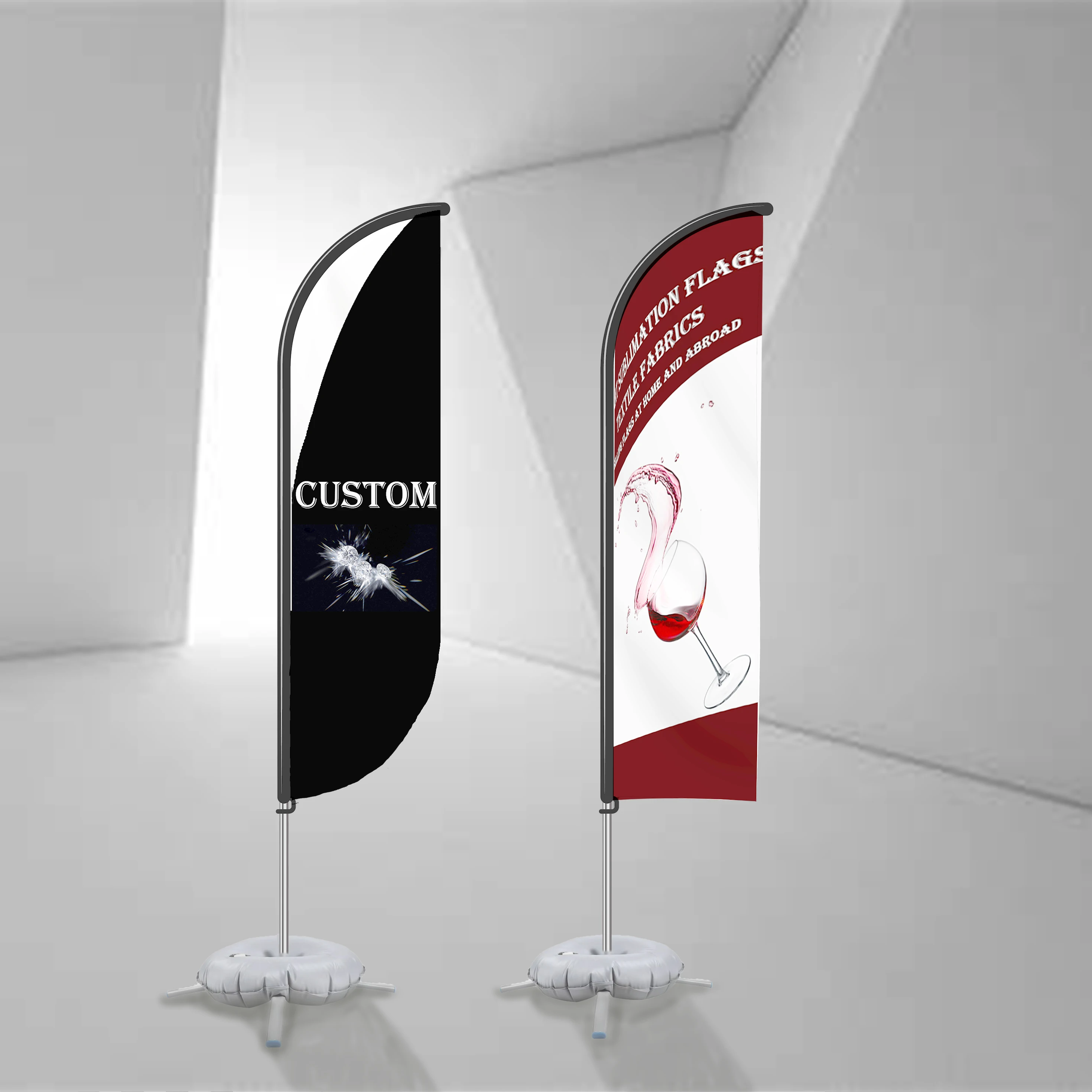 High quality promotion hot Sheng Hua textile fabric sold at home and abroad sun protection windproof beach flag