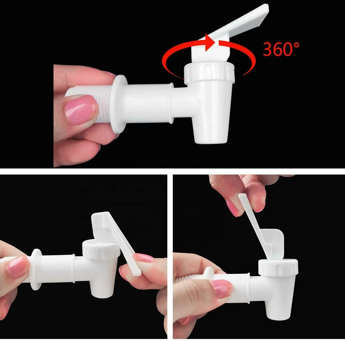 Water Dispenser Tap Plastic Replacement Cones for Glass Container Tap Coffee Beer Wine