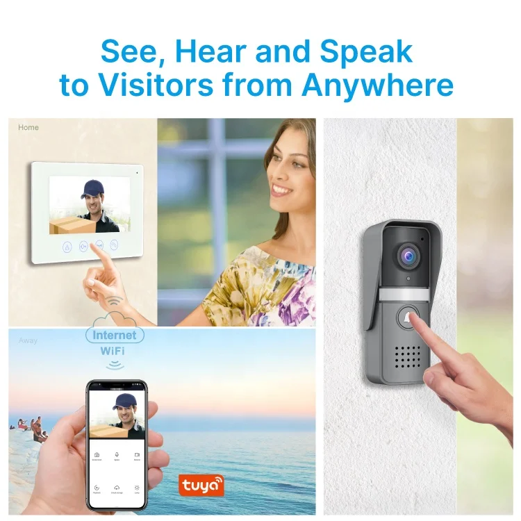 High quality hot sale smart 1080p video doorbell wireless ring doorbell camera wireless wifi video intercom video door phone