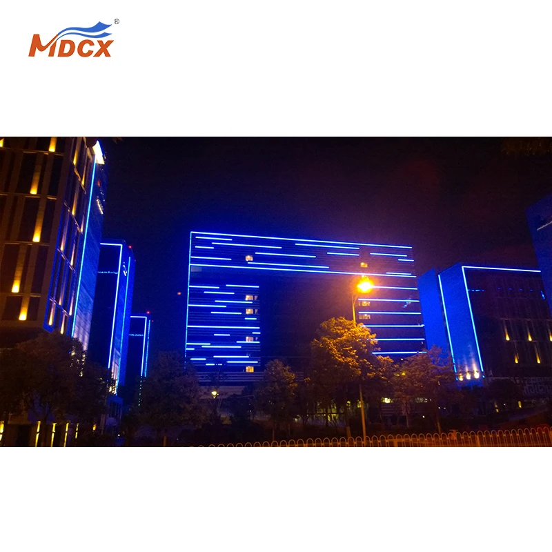 exterior building tube light dmx rgb tube waterproof