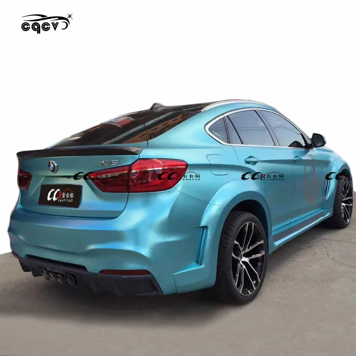 
Good fitment wide body kit for BMW X6 F16 front bumper rear bumper wide flare and hood for BMW x6 f16 facelift 