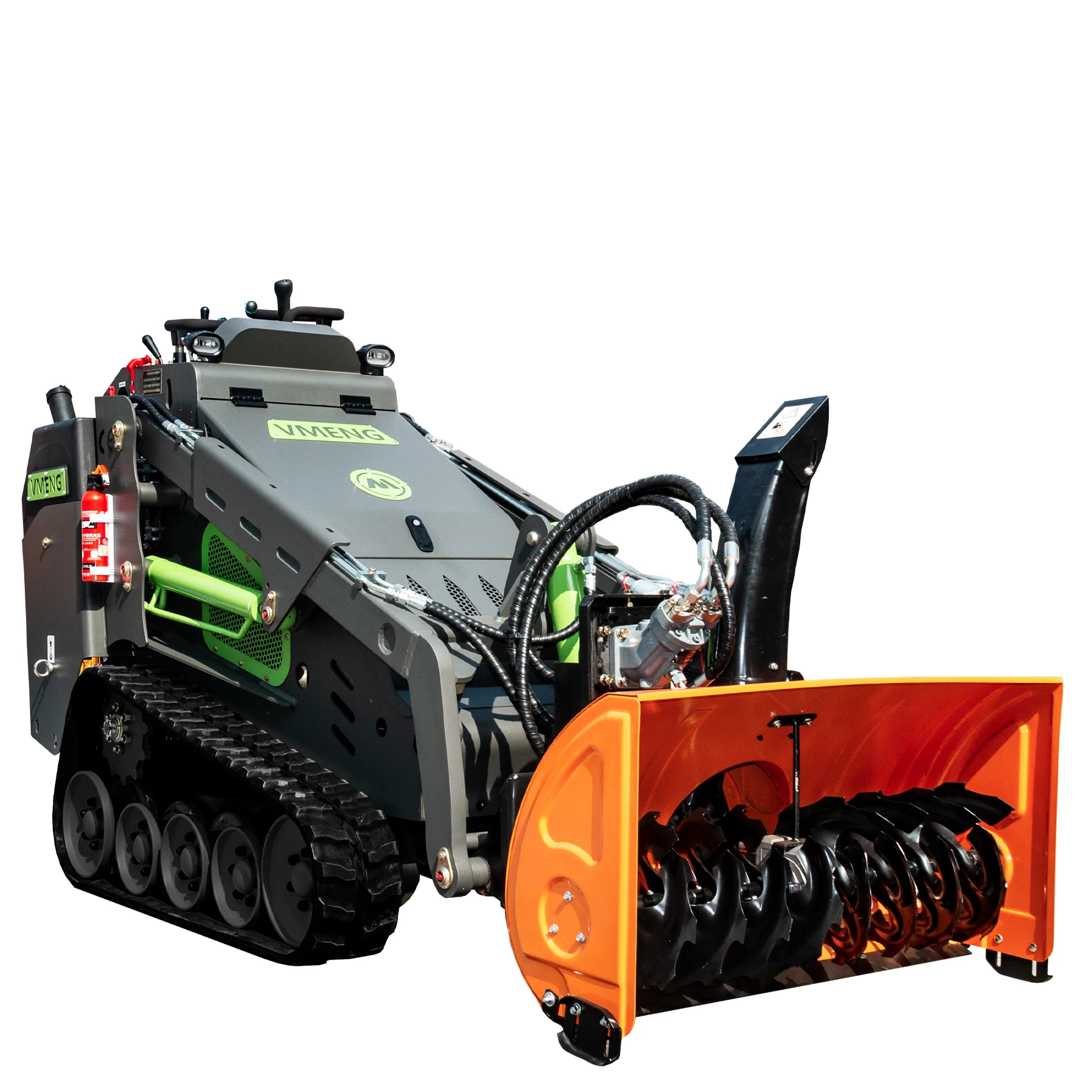 Stock VMENG brand big flow pump diesel tracked mini skid steer loader cheap sale.