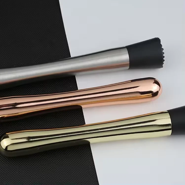 Cocktail Bar Tool Fruit Muddler Crushed Ice Stick Stainless Steel Cocktail Mojito Muddler