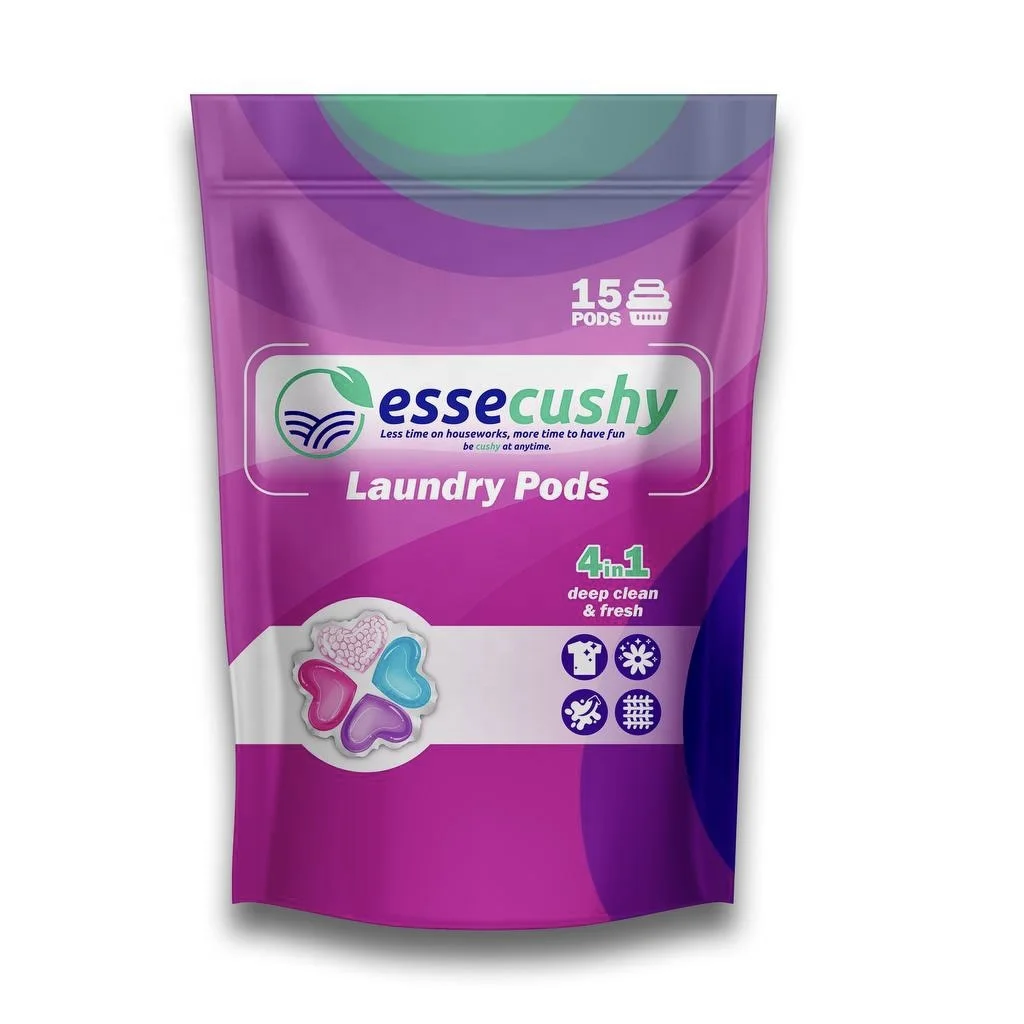 2024 Hot Selling Capsules Laundry Detergent Beads Soap Scent Nature Pods 5 in 1 Laundry Detergent Capsules