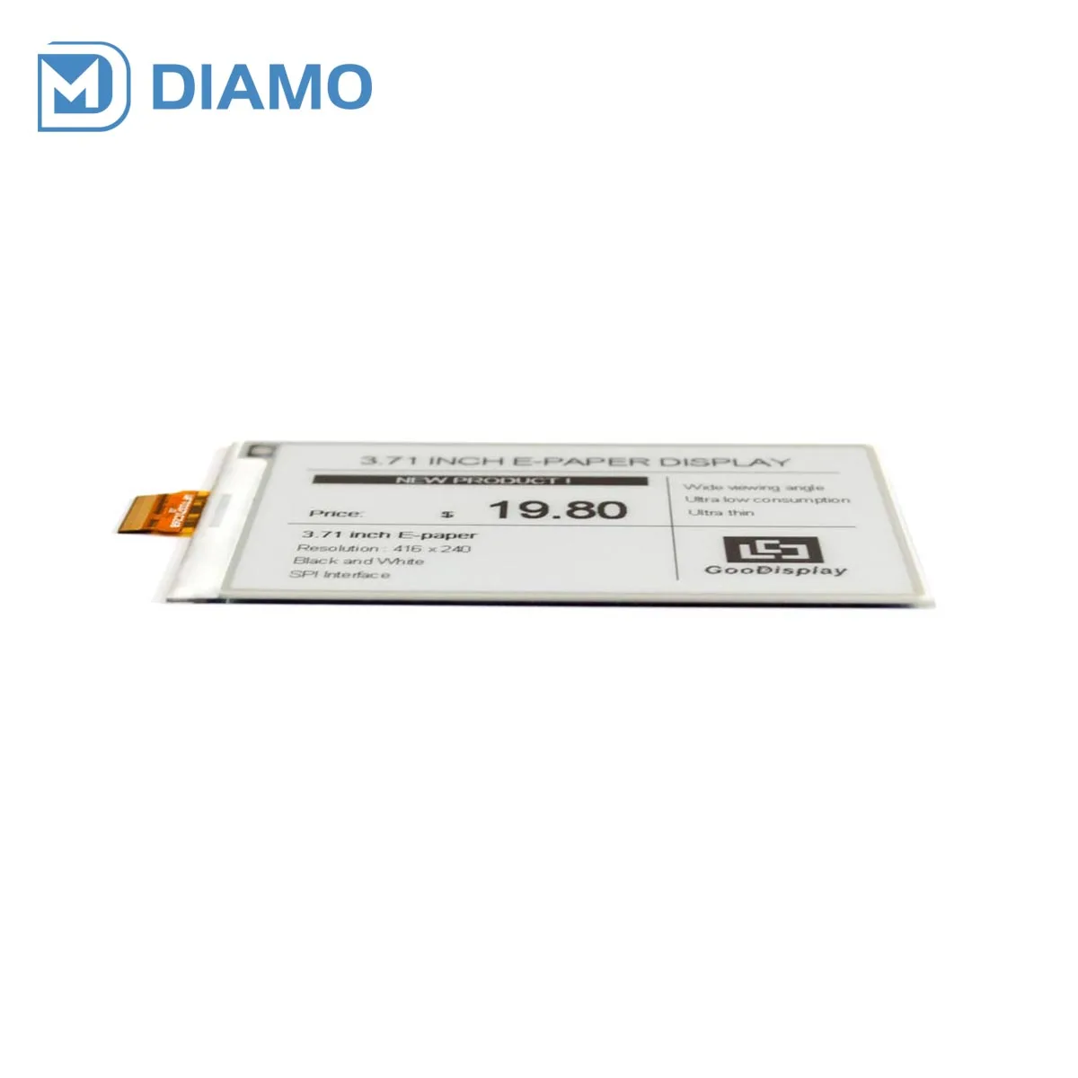 3,7 дюймовый e-ink дисплей SPI e paper tablet touch screen GDEW0371W7