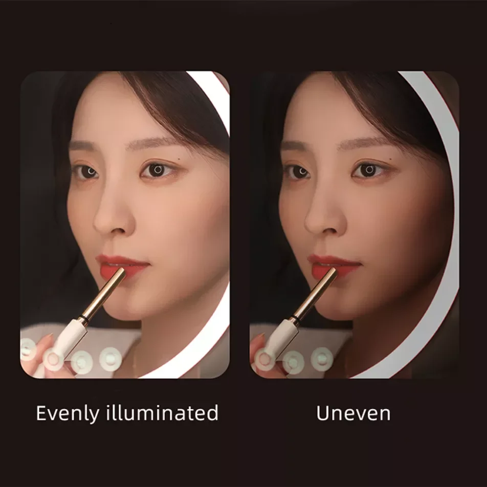 Donlim Adjustable Defogging UV Disinfection Cosmetics Storage Rechargeable Led Smart Makeup Vanity Mirror With LED Light