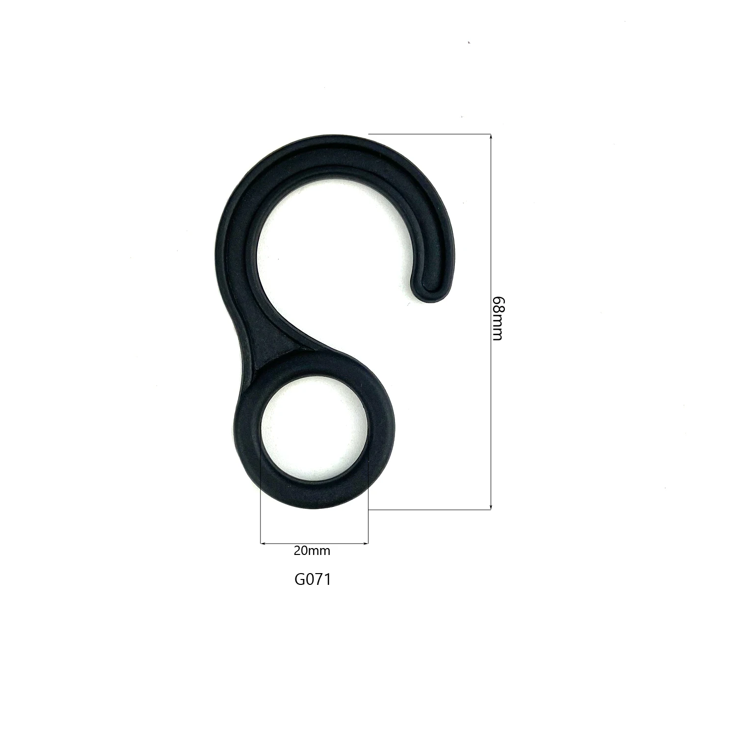 POM plastic j hook hanger utility lightweight hooks elastic ropes buckles puller with hook