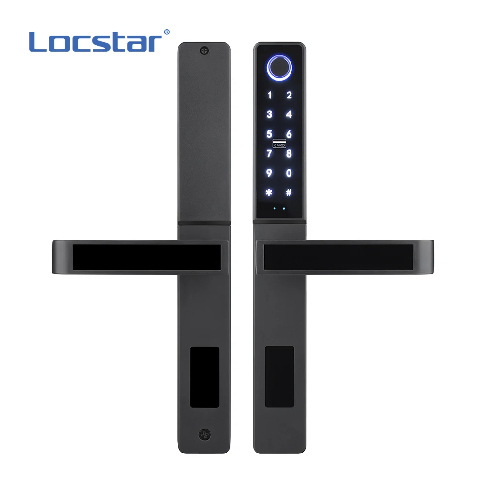 Locstar Amazon Intelligent Fingerprint Door Locks With TTlock Electric Sliding Glass Wifi Smart Lock