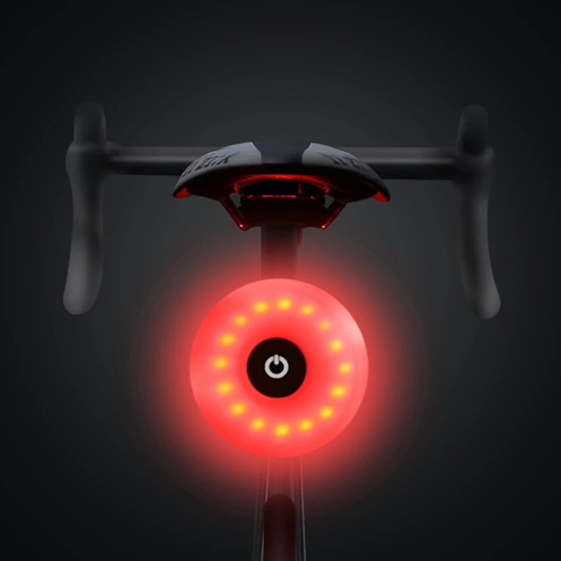USB Rechargeable Front White Bicycle Light Waterproof 5 Modes Bike Red Tail LED Light Set 56 hours battery life