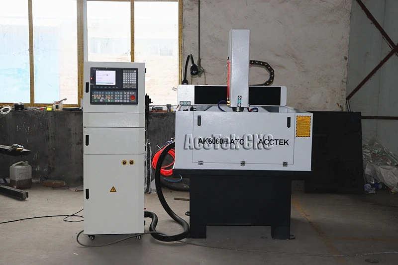 Metal mold cnc making machine mini cnc router steel aluminum cnc cutting machine atc AK6060C