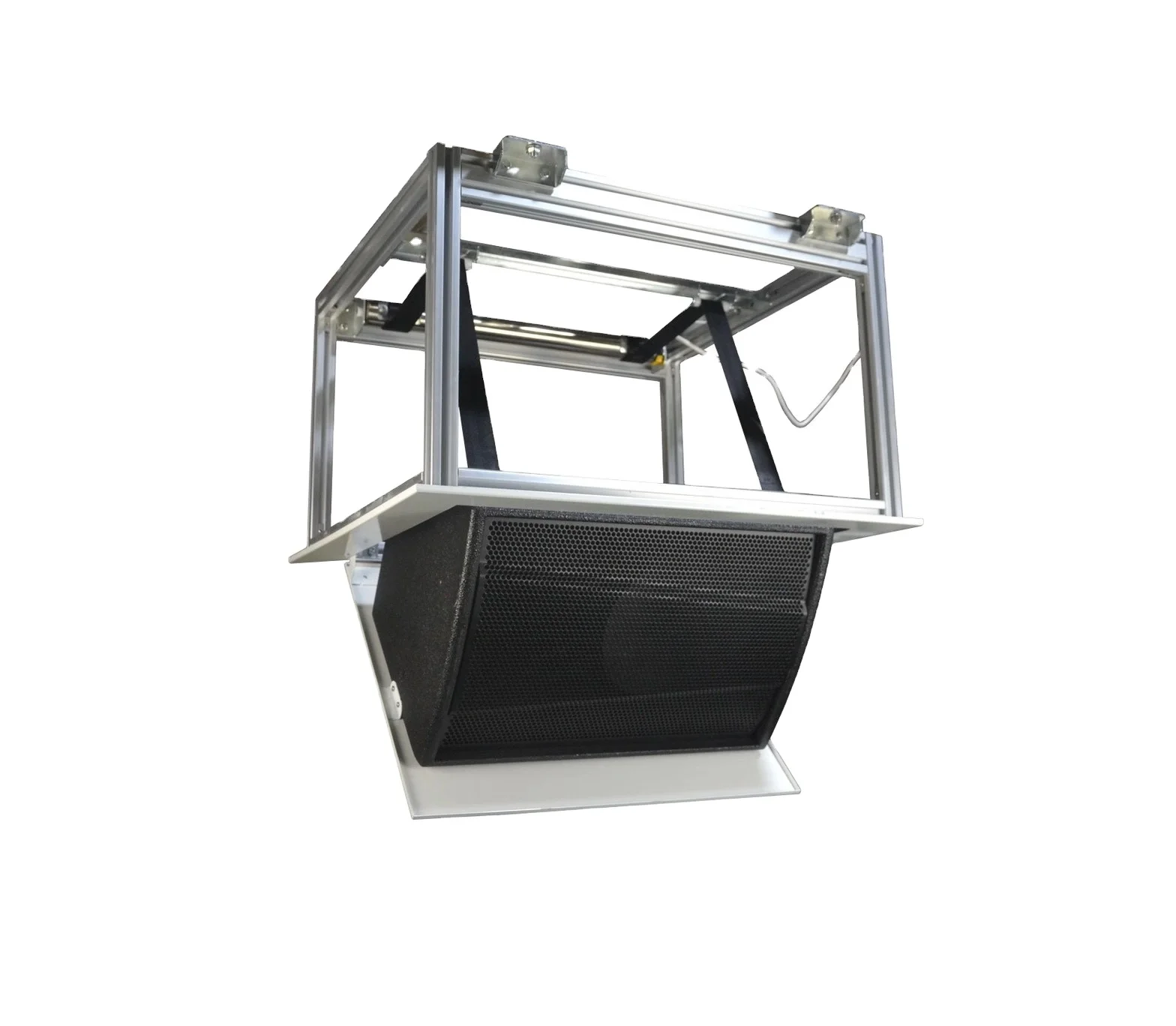 Amplifier Storage Motorized Sound Storage Hidden Speaker Cabninet Electric Ceiling Sound Lift Ceiling Speaker Mount
