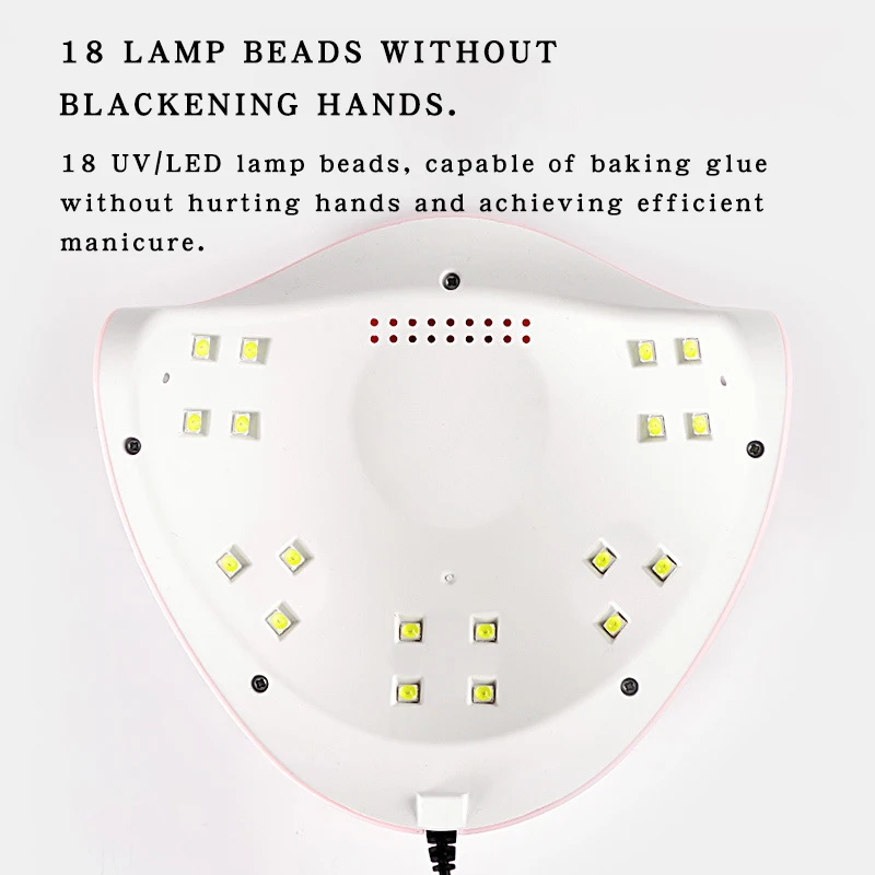 X3 Usb 18beads 54w Mini Nail Dryer Uv Led Lamps For Gel Nail