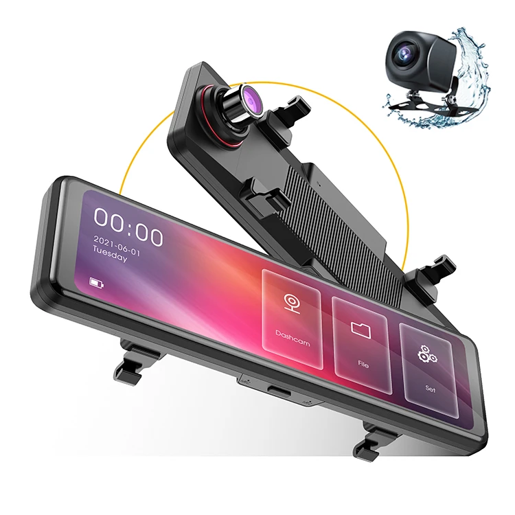 2021 высокое качество FHD 1080p двойной объектив четкий потоковый видеорегистратор Зеркало Автомобильный видеорегистратор