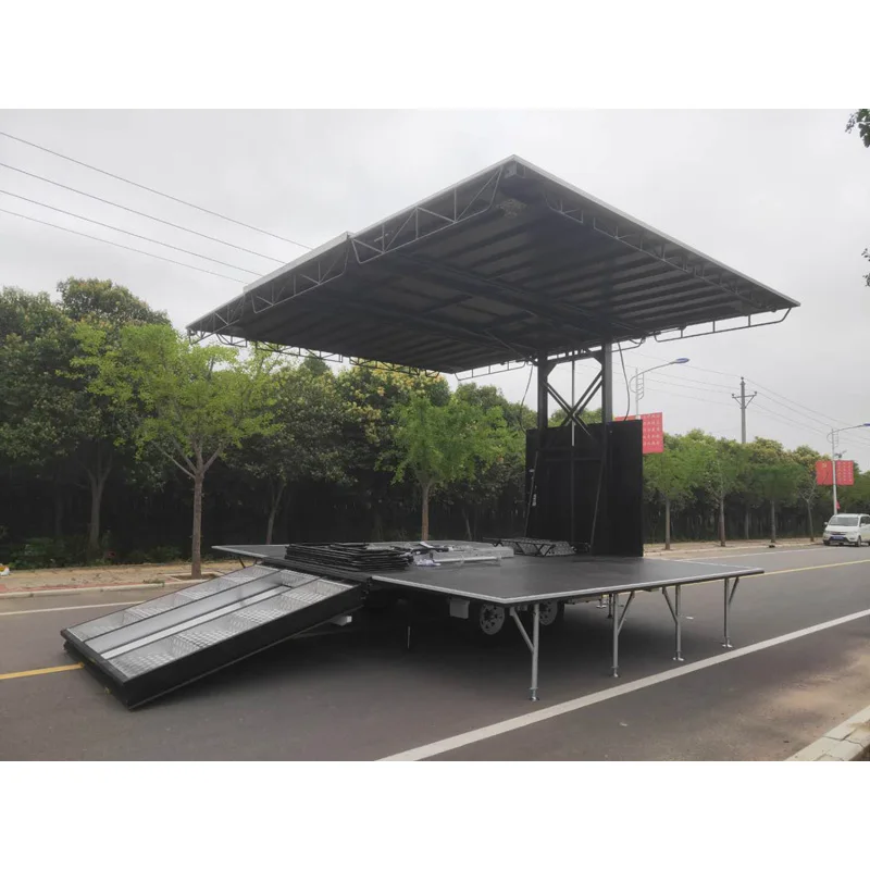 Mobile Stage Trailer-SINOSWAN ST50 Led Mobile Portable Concert Stage Trailer