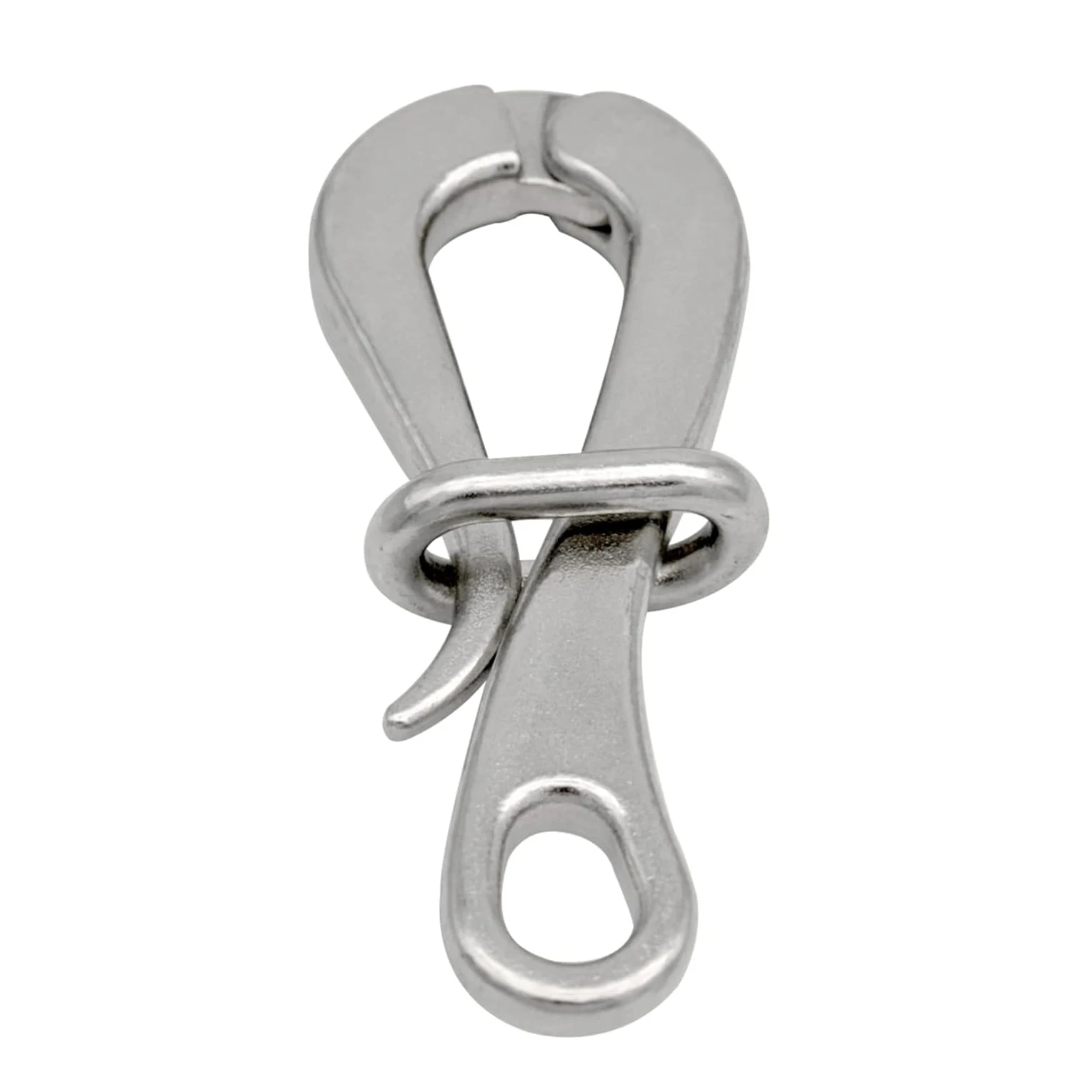 Stainless Steel Marine Quick Release Eye Folding Loop Pelicans Hook