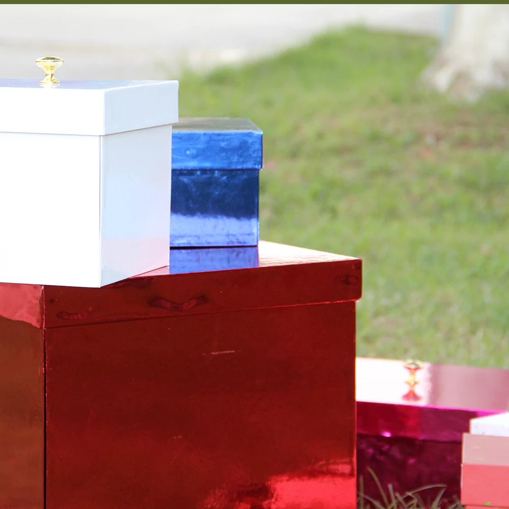 Surprise Confetti butterfly Cake Flower Chocolate Rose Cloth Shoes Paper Cardboard Rigid Birthday explosion double layer