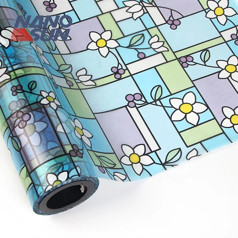 Privacy Protective PVC Glass Decorative Film For Home Office Bathroom Bedroom