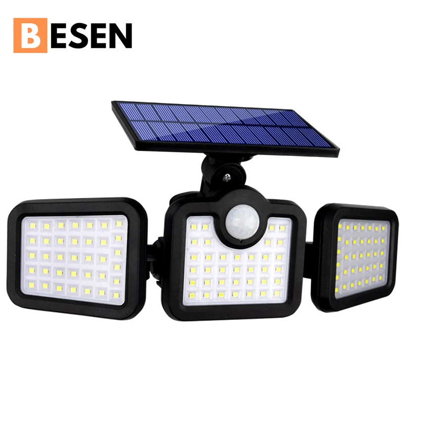 
BESEN High Quality Integrated Streetlight IP66 Outdoor Waterproof 30w 60w 90w Led Solar Garden Light 