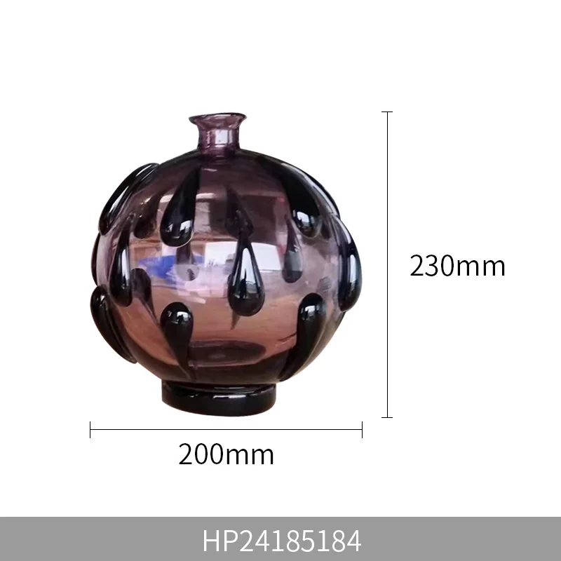 New dynamic creative glass home decoration flower vases living room tabletop luxury decorative objects