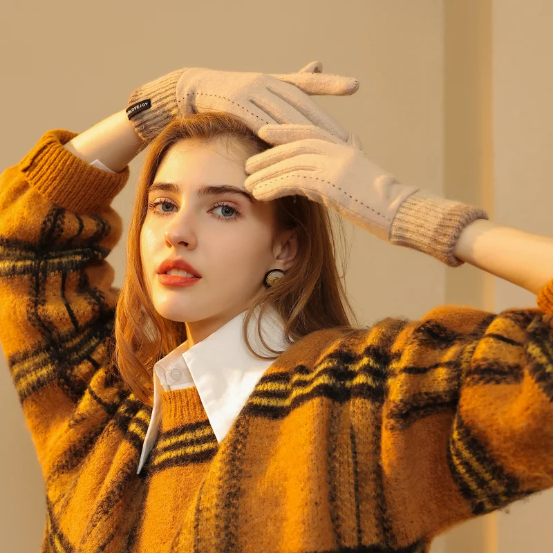 REXCHI DY47 Wholesale Custom Logo Winter Sensitive Smartphone Screen Touch Gloves