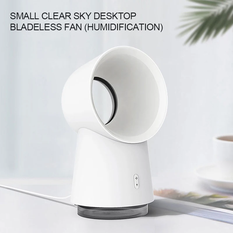 OEM Portable Air Cooler 300ML Humidification Fan Aromatherapy Bladeless USB Fan with LED Night Light