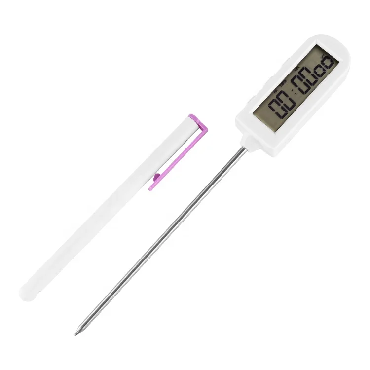 Бытовые Термометры для мяса цифровой прибор измерения температуры с таймером обратного отсчета приготовления пищи барбекю