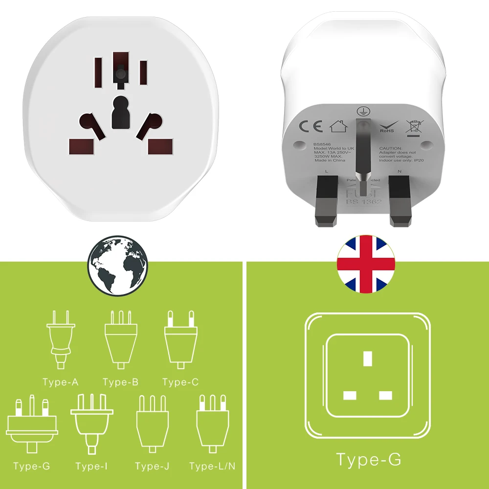 Promotional gifts items for corporate travel adapter plug sets switch power adaptor