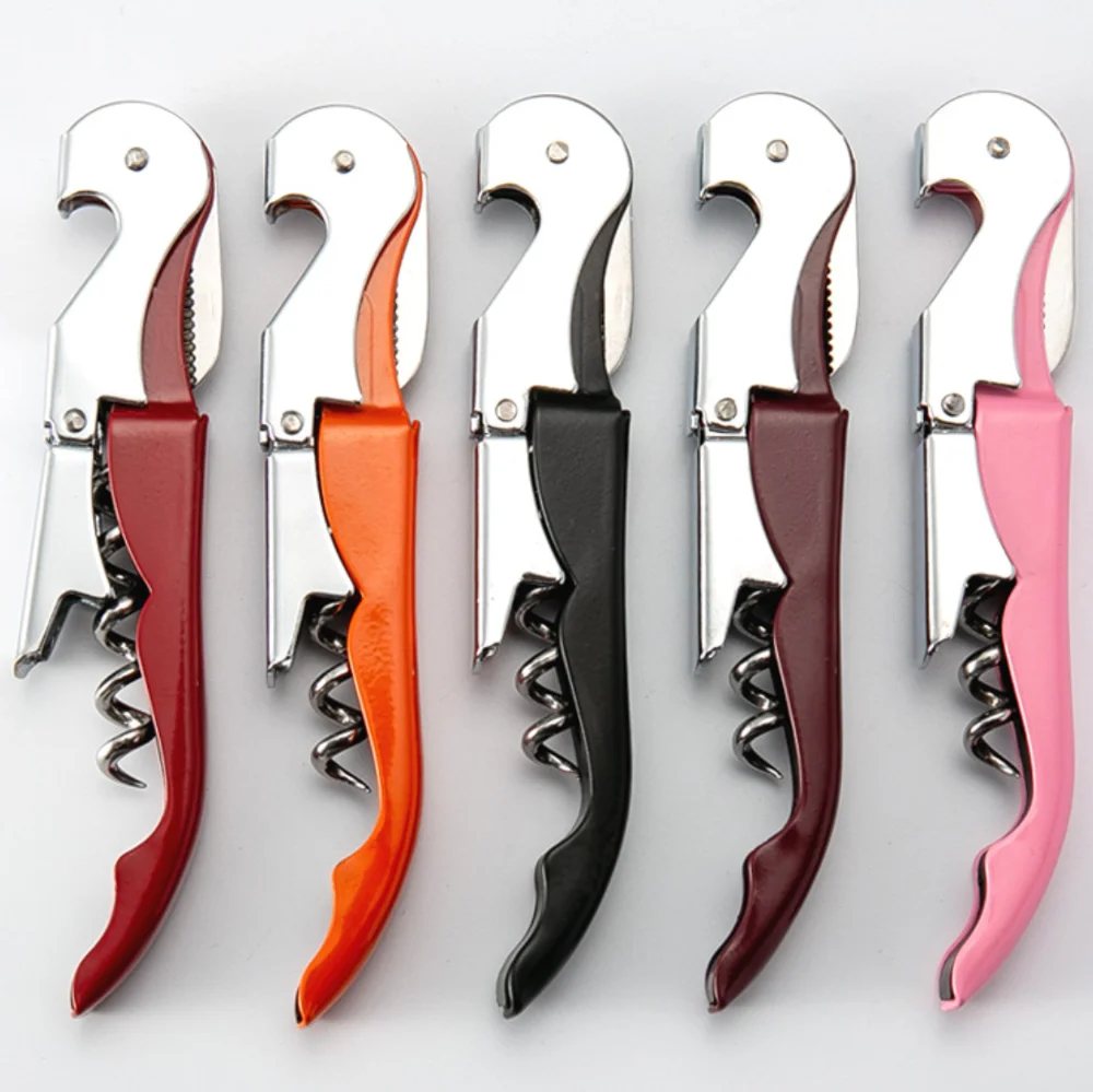 Custom logo 10 different colors Corkscrew wine bottle opener