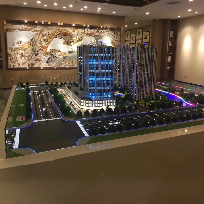 Manufacturers supply architectural models building miniature sand table model making real estate sales sand table