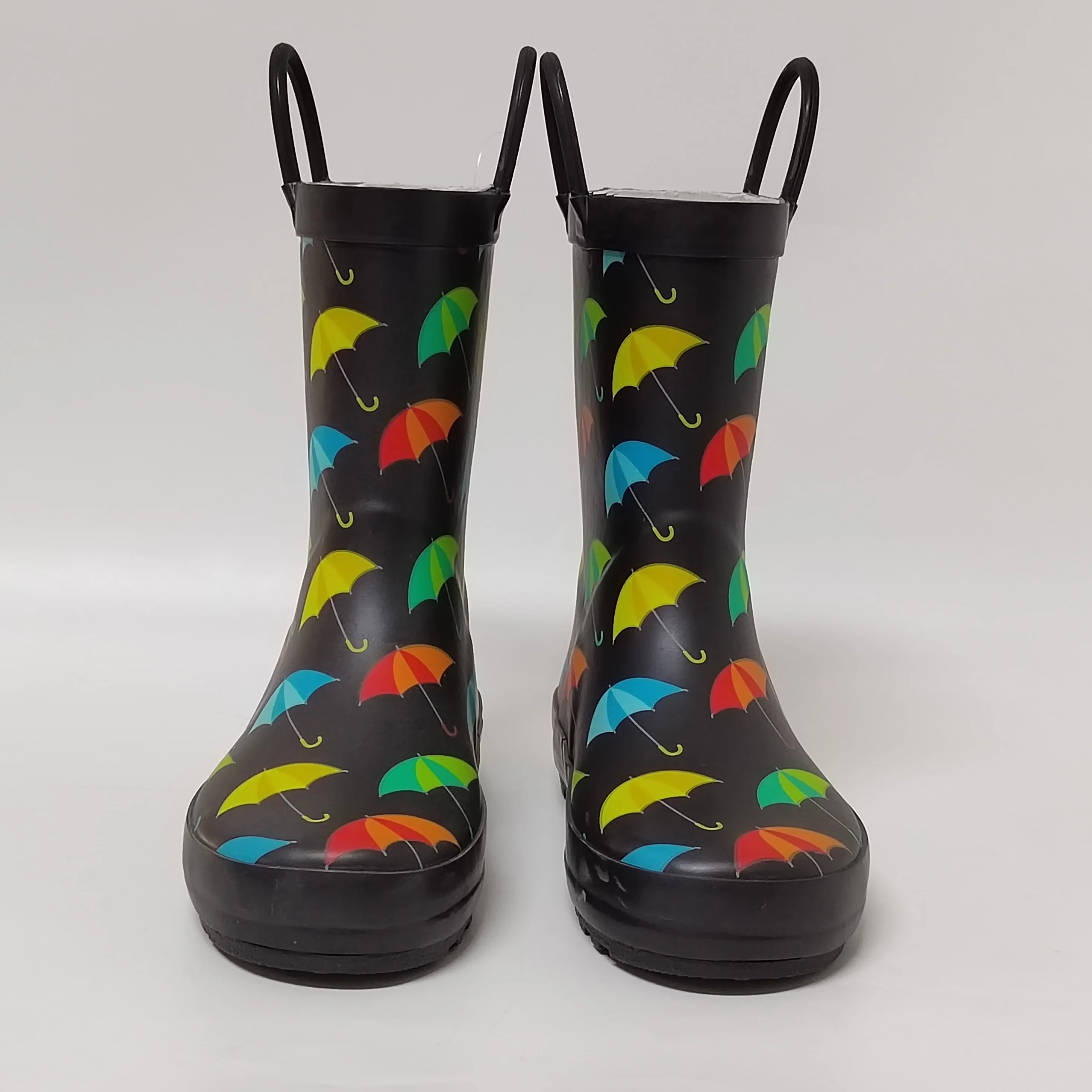the most popular design umbrella printing color lining rubber wellies for children