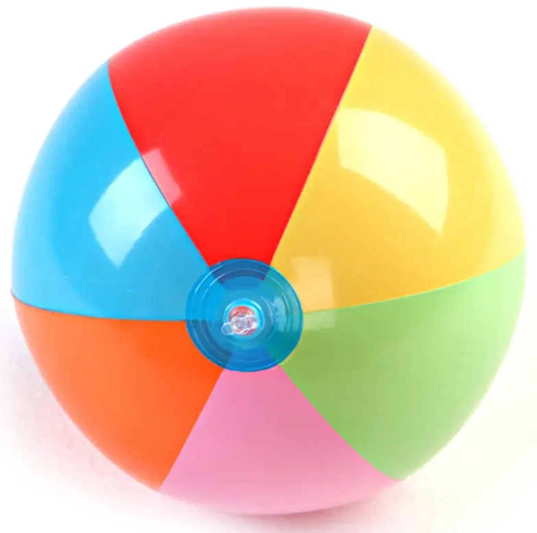 AG Hot Selling Rainbow Kids Play Beach Ball Popping Custom Inflatable Beach Ball Logo Manufacturers Beach Ball With Logo